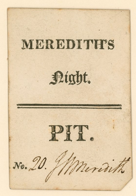 Jegy a londoni Drury Lane Színházba: Merediths Night alkotó: English School