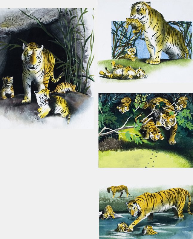 Tigris és kölykök alkotó: English School