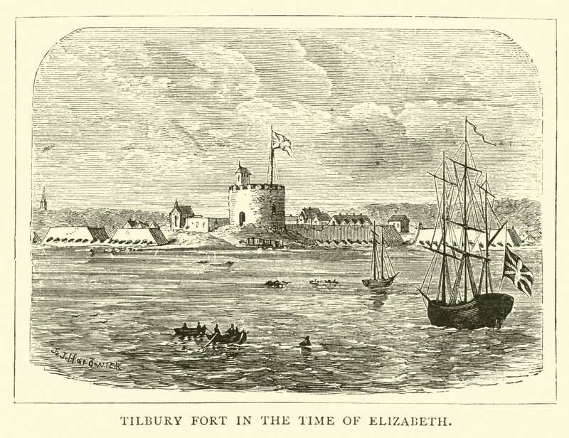Tilbury erőd Erzsébet idejében alkotó: English School