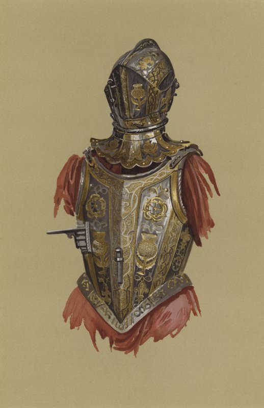Henry walesi herceg billenő páncélja (chromolitho) alkotó: English School