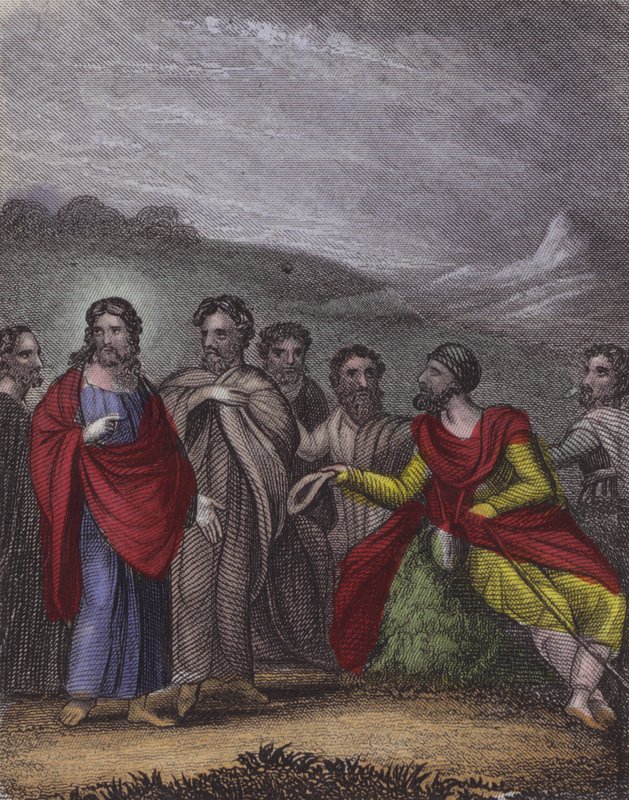 „Megengedett” – mondta Jézus –, „meglátod”... (színes metszet) alkotó: English School