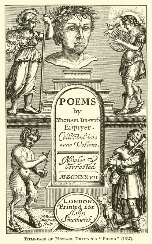 Michael Draytons Versek címlapja, 1637 alkotó: English School