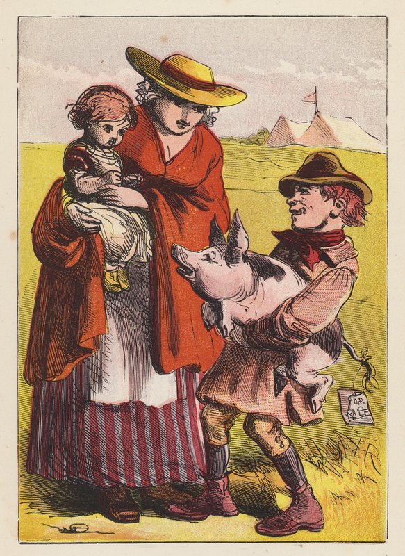 Piacra, piacra stb. (színes litográfia) alkotó: English School