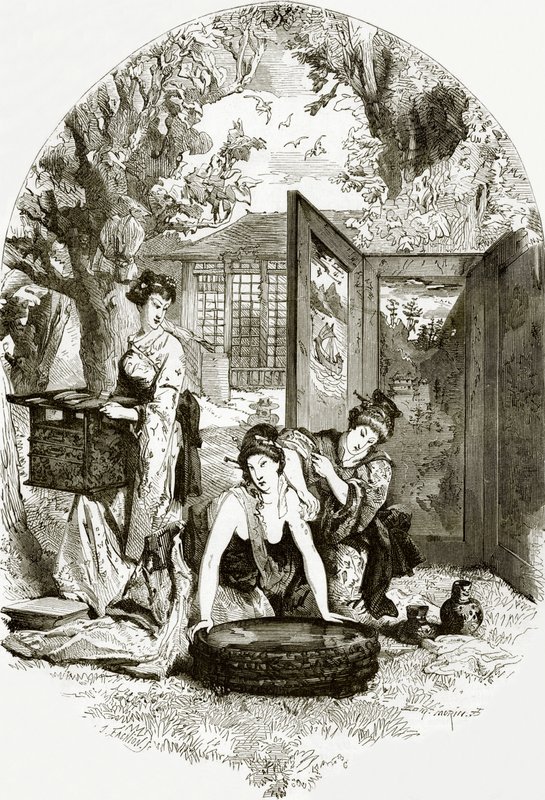 Egy japán hölgy vécéje alkotó: English School