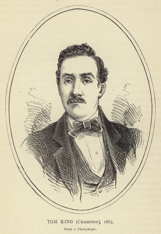 Tom King, bajnok, 1863, fényképről alkotó: English School