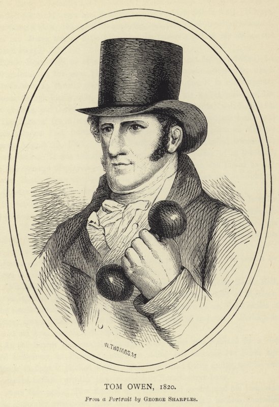 Tom Owen, 1820, George Sharples portréjából alkotó: English School