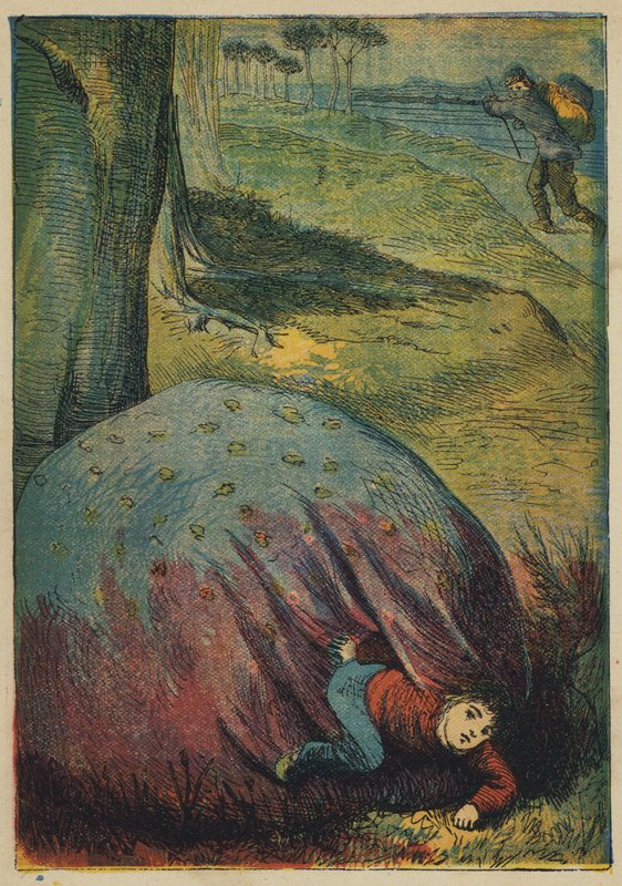 Tom Thumb és a bádogos (színes litográfia) alkotó: English School