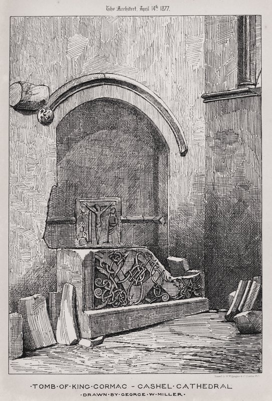 Cormac király sírja, Cashel katedrális (metszet) alkotó: English School