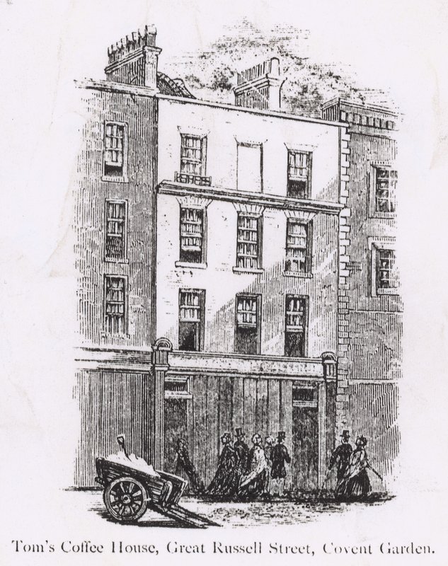 Toms Coffee House, Great Russell Street, Covent Garden alkotó: English School