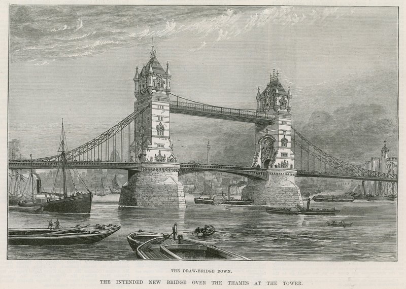 Tower Bridge, London alkotó: English School