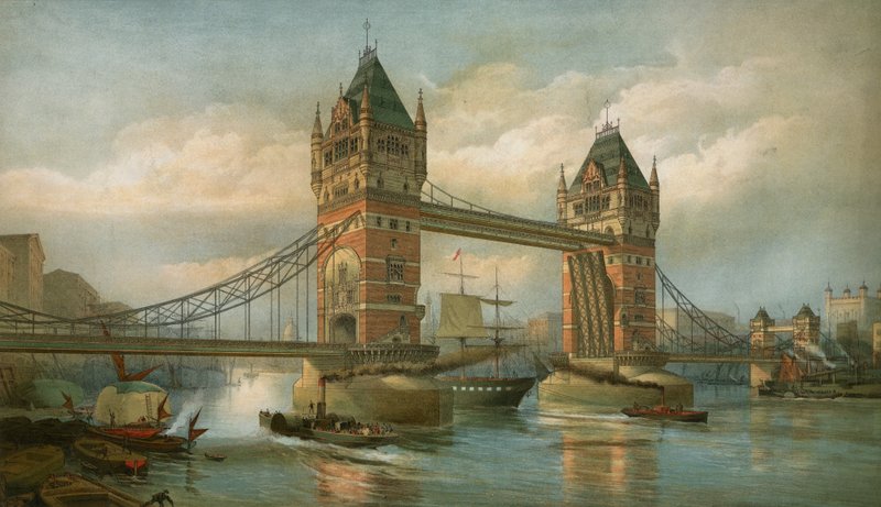 Tower Bridge, London alkotó: English School