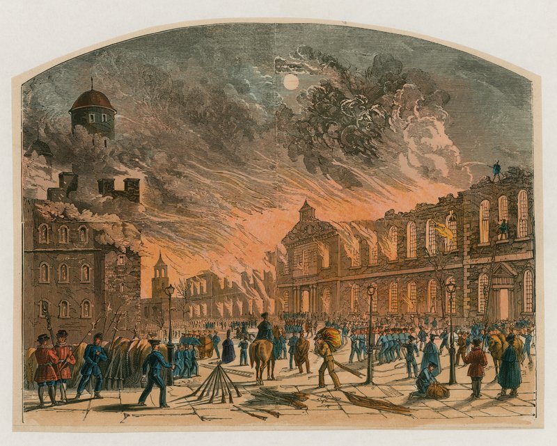 Tower of London Fire, 1841 alkotó: English School