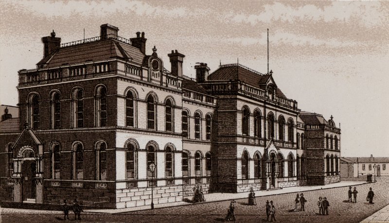 Városháza, Belfast (litho) alkotó: English School