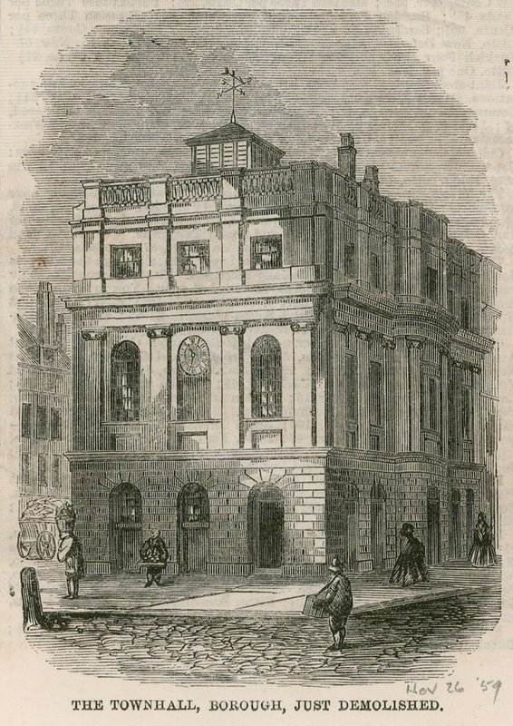 Town Hall, Borough High Street, Southwark, London, most lebontották alkotó: English School