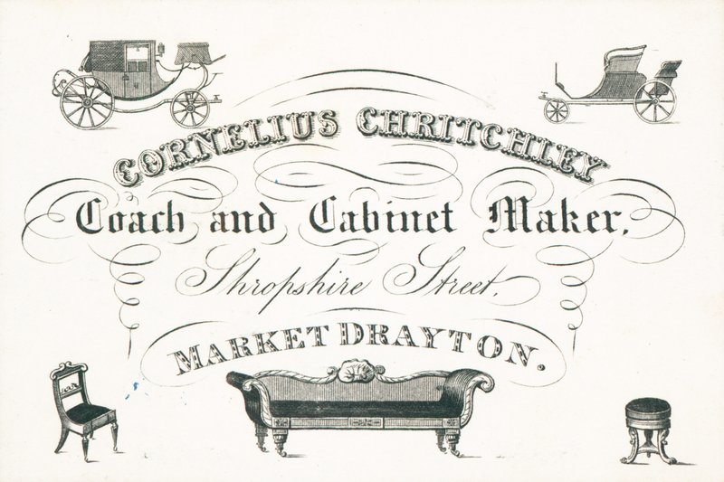 Kereskedelmi kártya, Cornelius Critchley alkotó: English School