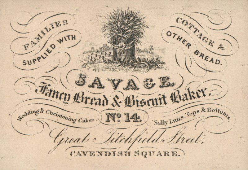 Kereskedelmi kártya, Savage alkotó: English School