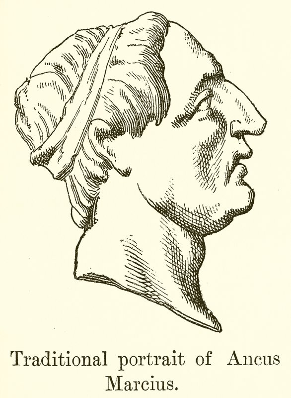 Ancus Marcius hagyományos portréja alkotó: English School