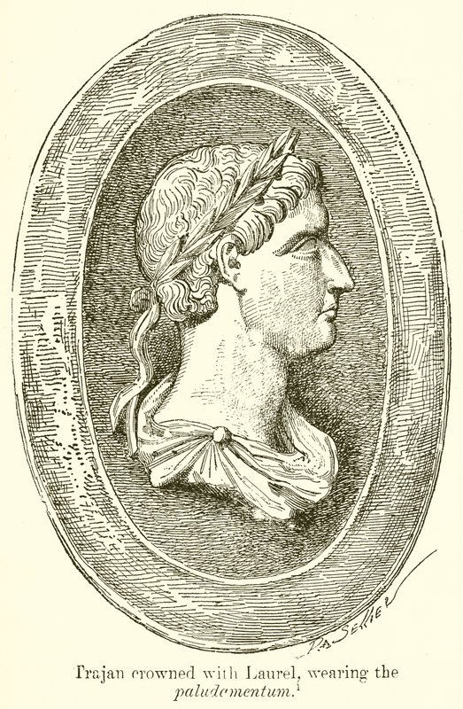 Traianus Lasurel koronázva, Paludcmentum viselése alkotó: English School