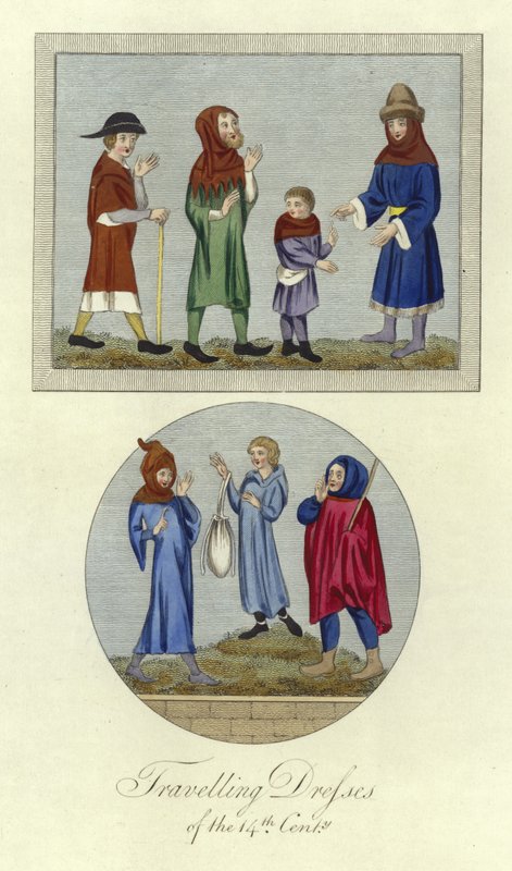 14. századi utazóruhák alkotó: English School