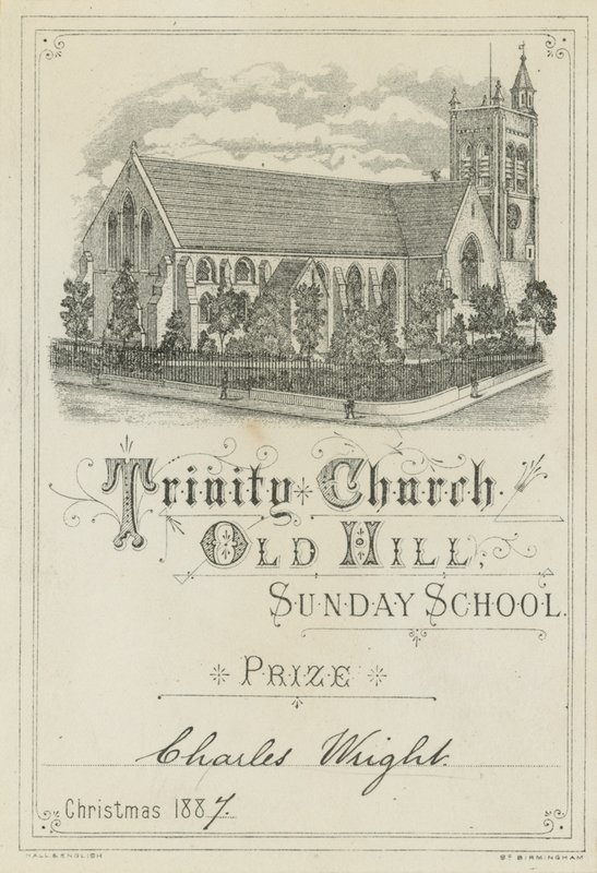 Trinity Church Old Hill Vasárnapi Iskola díja alkotó: English School