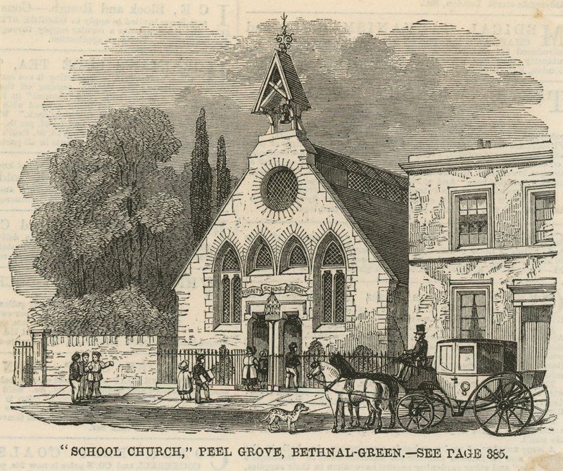 Szentháromság iskola temploma Bethnal Greenben alkotó: English School