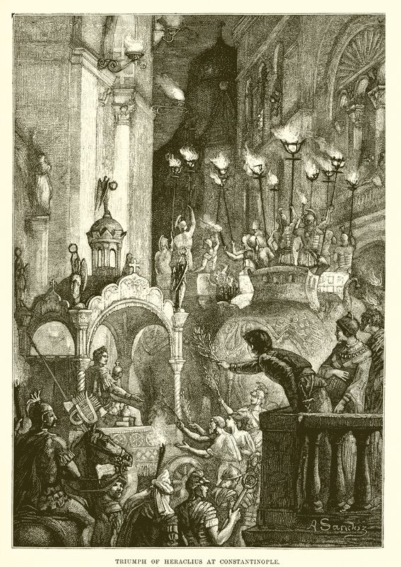 Hérakleiosz diadala Konstantinápolyban alkotó: English School