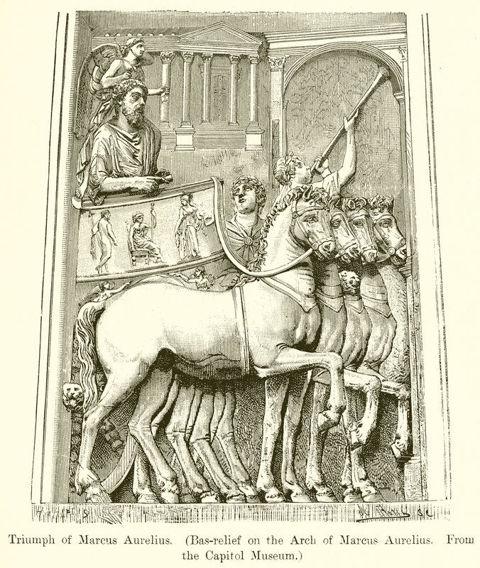 Marcus Aurelius diadala. (Marcus Aurelius boltívének domborműve. A Capitolium Múzeumból) alkotó: English School