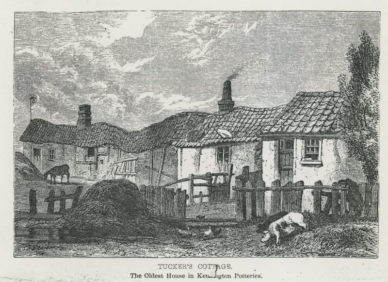 Tuckers Cottage, a Kensington Potteries legrégebbi háza alkotó: English School