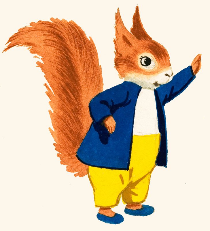 Tufty a közlekedésbiztonsági mókus alkotó: English School