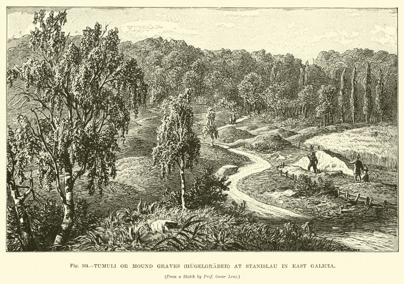 Tumuli vagy halomsír (Hugelgraber) Stanislauban Kelet-Galíciában alkotó: English School