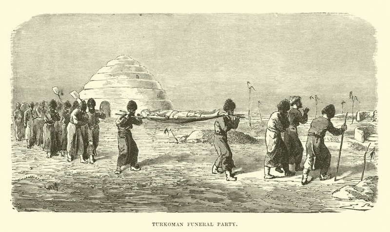 Türkomán temetési mulatság alkotó: English School