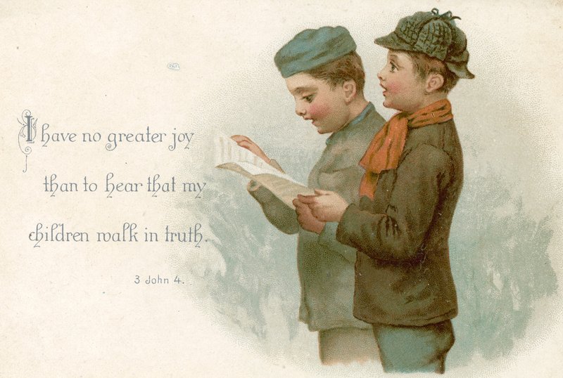 Két fiú himnuszt énekel alkotó: English School