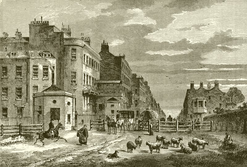 Tyburn Turnpike, 1820 alkotó: English School