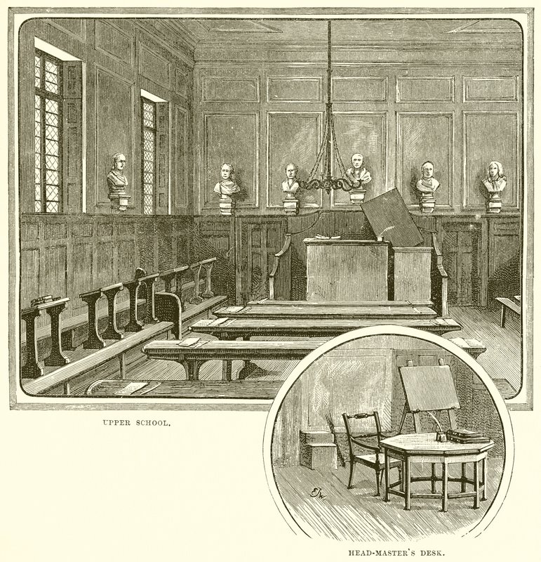 Felső Iskola. Head-Masters Desk alkotó: English School