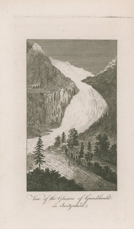 Kilátás Grindelwald gleccsereire alkotó: English School