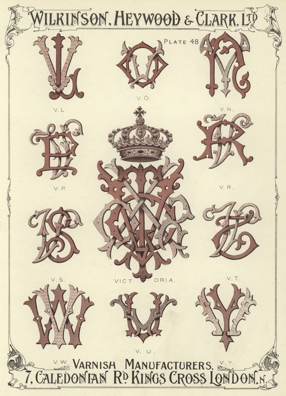 VL, VO, VN, VP, Victoria, VR, VS, VT, VW, VU, VY alkotó: English School