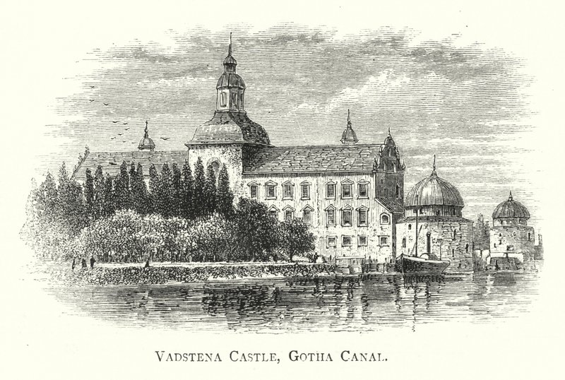 Vadstena kastély, Gotha-csatorna (metszet) alkotó: English School