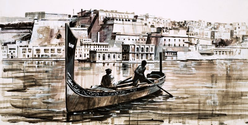 Valletta, Málta szigetének fővárosa alkotó: English School