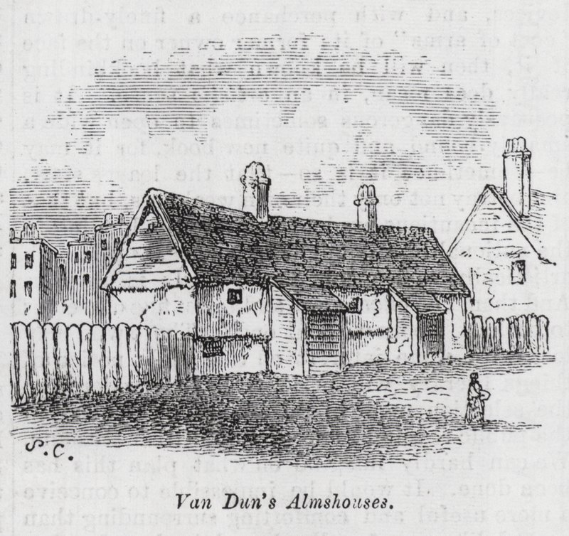 Van Dun Almshouses (metszet) alkotó: English School