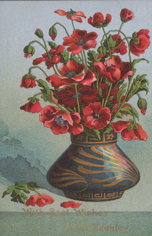 Váza mákból (chromolitho) alkotó: English School