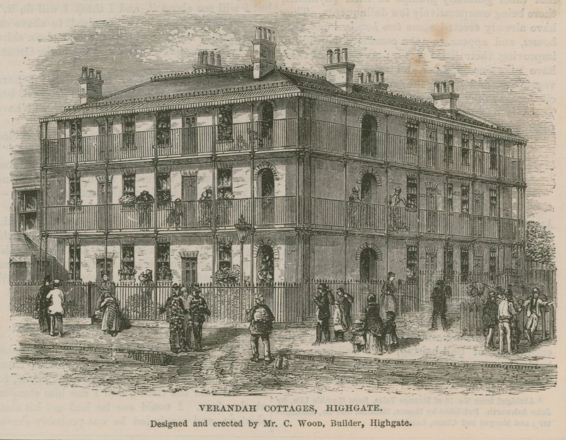 Verandah Cottages, Highgate alkotó: English School