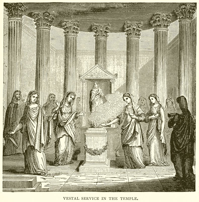 Vesta szolgálat a templomban alkotó: English School