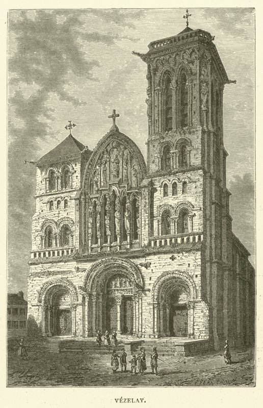 Vezelay (metszet) alkotó: English School