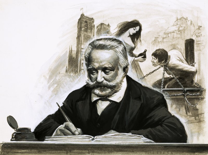 Victor Hugo írja a Notre Dame de Paris című regényét alkotó: English School