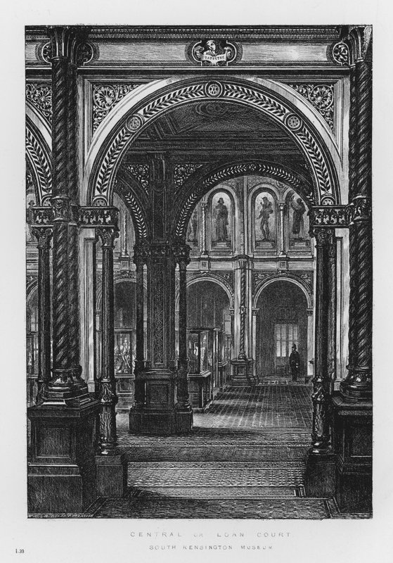 Victoria and Albert Múzeum: Központi vagy kölcsönbíróság (metszet) alkotó: English School