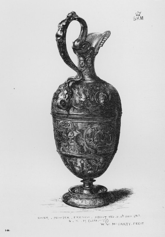 Victoria and Albert Museum: Ewer, ón, francia, 1560 körül alkotó: English School