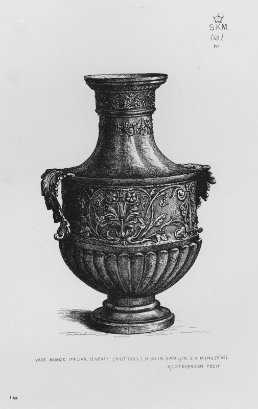 Victoria and Albert Museum: Váza, bronz, olasz, 15. század alkotó: English School