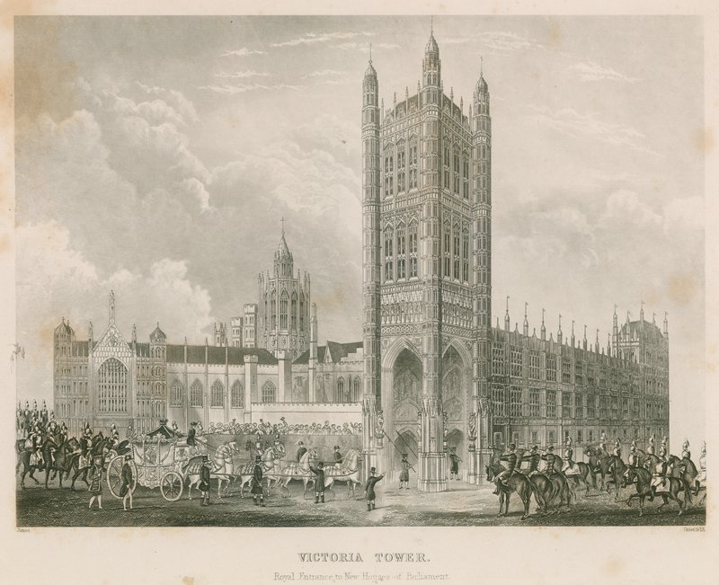 Victoria Tower, Westminster palota, London alkotó: English School