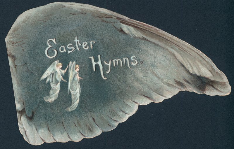 Viktoriánus húsvéti kártya – húsvéti himnuszok alkotó: English School