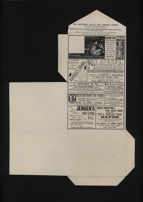 Viktoriánus félpennys levélpapír (litho) alkotó: English School